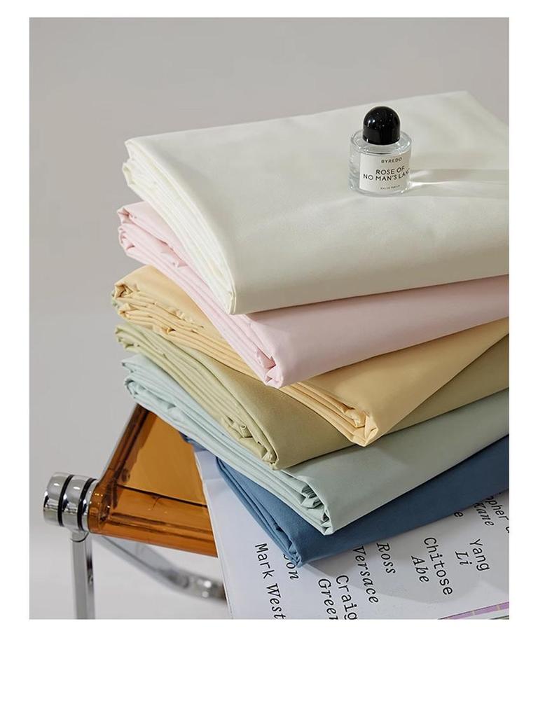 Пододеяльник из длинноволокнистого хлопка, с начесом - Теплый, Однотонный, Простой дизайн для зимы (Одинарный/Двойной)