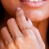 1pc Fresh and Clean LOVE Ring, Smooth Copper Ring with English Letters