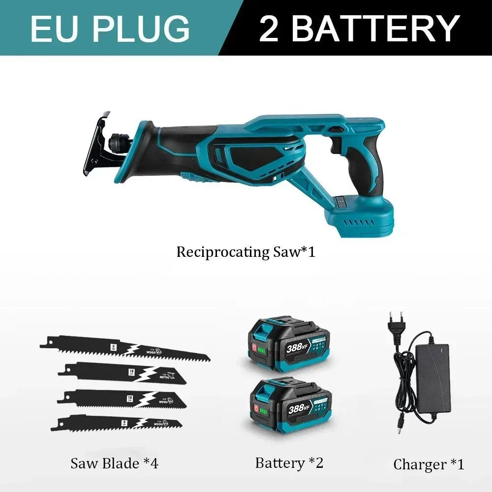 Сабельная пила высокой мощности 3000 Вт, бесщеточная, портативная электрическая пила, электроинструмент для резки дерева, металла, ПВХ-труб