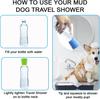 1-3PC Pet Shower Head Silicone Portable Outdoor Cat and Dog Shower Cleaning Supplies Drink Nozzle Multifunctional Spray Head