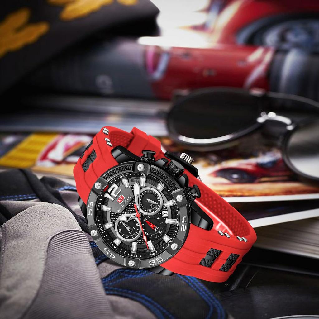 Watch Stopwatch Function Date Waterproof Quartz Stylish Simple Rating Casual Study Work Analog Silicon Band Belt Ranking Brand Men's Men's