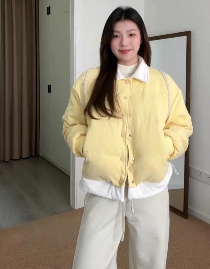 Зимняя вышитая куртка-обманка из двух частей, короткая, с хлопковой подкладкой