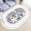 Овальный кристальный бархатный ковер для гостиной, спальни и журнального столика