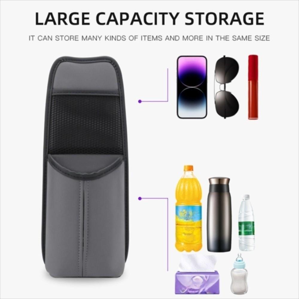 Wear-Resistant Hanging Auto Seat Organizer Multifunctional Mesh Storage Pocket for Phone Bottle