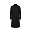 Men's Mid-Length Woolen Coat: Solid Color Single-Breasted Trench for Autumn/Winter