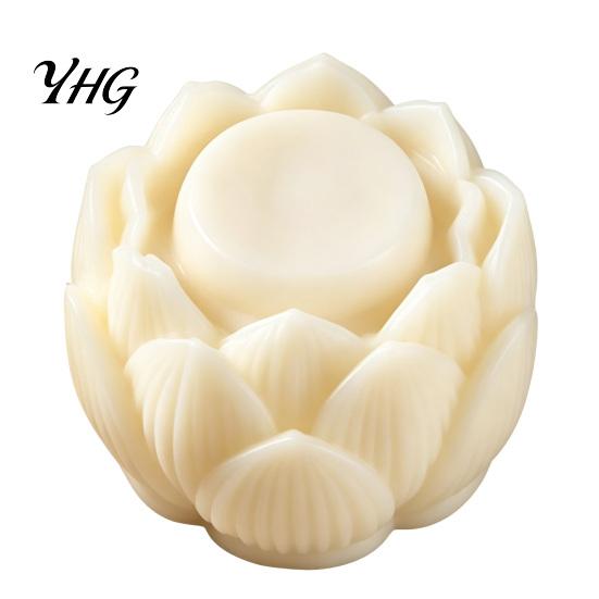 Professional Pastry Embosser Double-Headed Mooncake Mold, Sunflower Pattern Reusable ABS Hand-Press Detachable Easy Kitchen Utensils for Baking