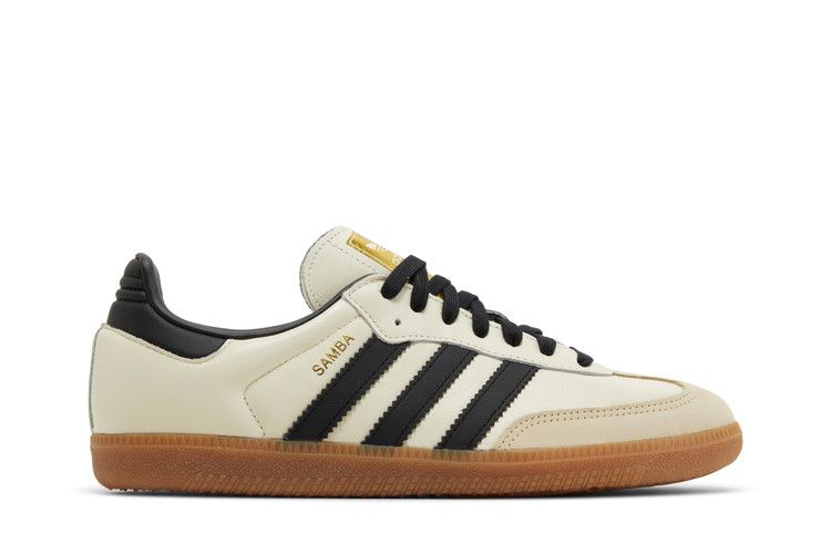 Женские кроссовки adidas Samba OG Кремово-белый Песочный Страта (Женский) Кремово-белый/Core Black/Песочные слои