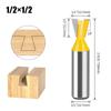 Набор из 5 шт. 12 мм 1/2-дюймовых хвостовиков для соединения «ласточкин хвост» 14 градусов для деревообработки, гравировки, фрезы для дерева