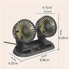 Newly Double Cooling Car Fan Presencte, Upgraded Portable Vehicle Cooling Fan