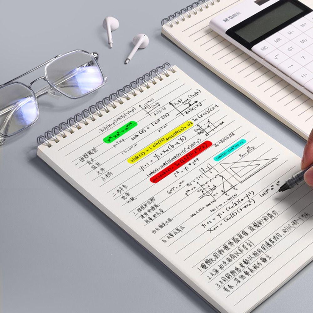 Блокнот на спирали с перекидным дизайном, сетка/пустой/горизонтальная линия, блок для заметок, тетрадь на спирали, подарок для студентов