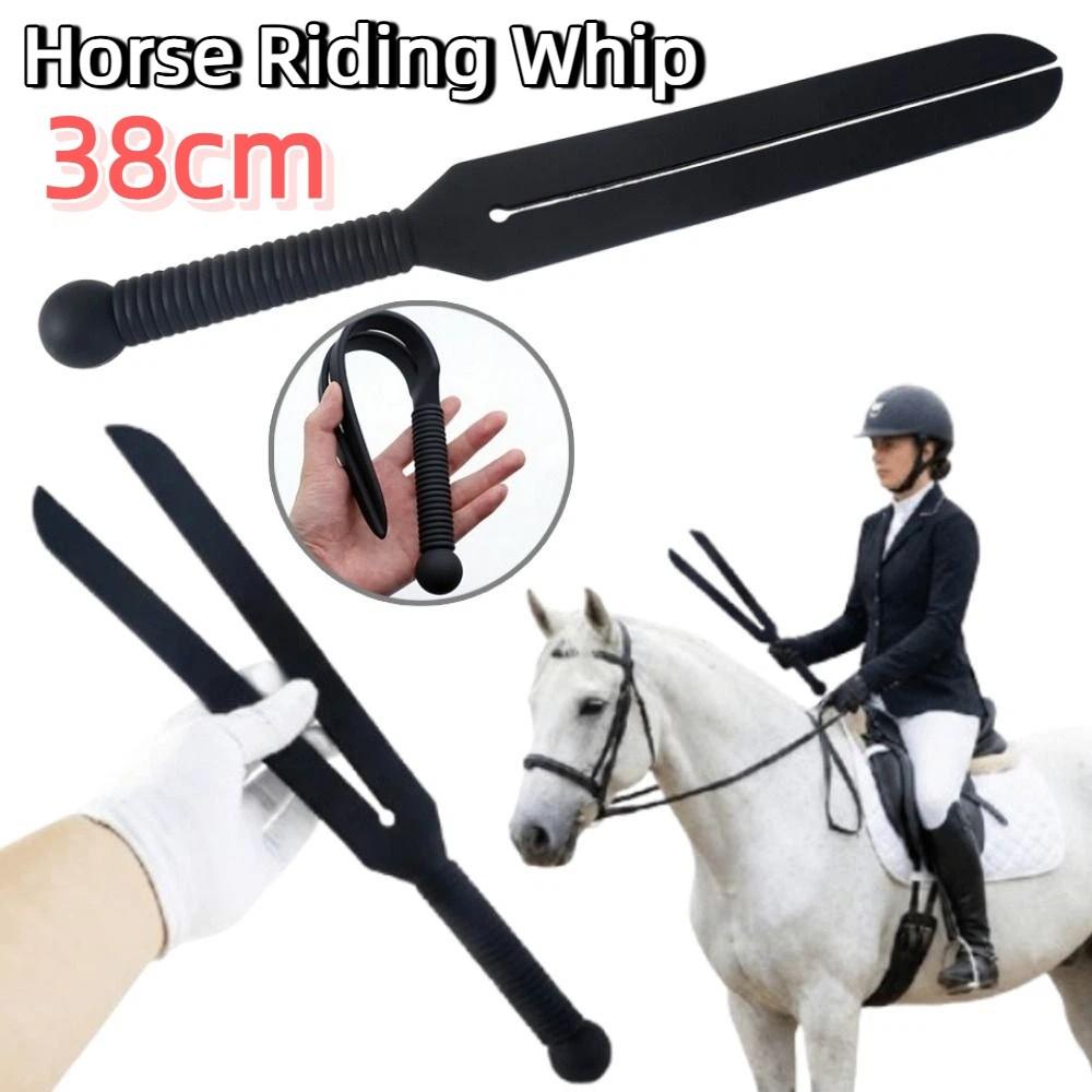 Silicone Horse Riding Whip 38cm Horse Riding Crops Durable Spanking Paddles Horse Rider