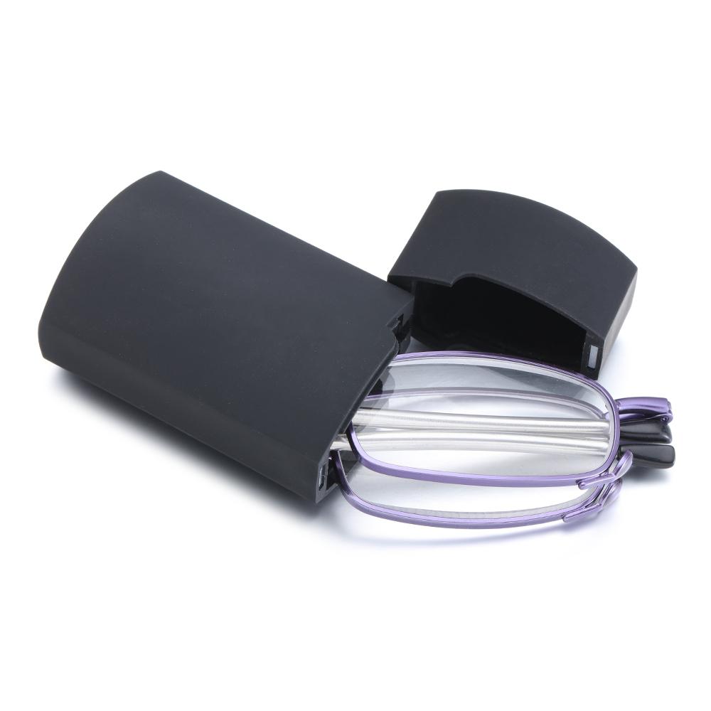 Складные очки для чтения с футляром Женские Мужские Легкие Мини Очки для пресбиопии Портативные Ультралегкие Маленькие Очки для дальнозоркости