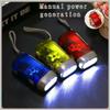 3LED Torch Light Hand Press Crank Camping Lamp Light Outdoor Hand Pressing Dynamo Crank Power Wind Flashlight