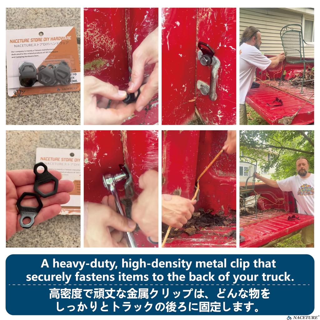 Мотоциклетные анкерные крюки Сверхпрочная нержавеющая сталь Набор из 10 - Крепление мотоцикла для бездорожья