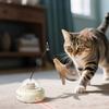 Игрушка для самостоятельного развлечения кошек, автоматическая моторизованная игрушка для кошек с зарядкой через USB и указкой, идеально подходит для активных развлечений и упражнений