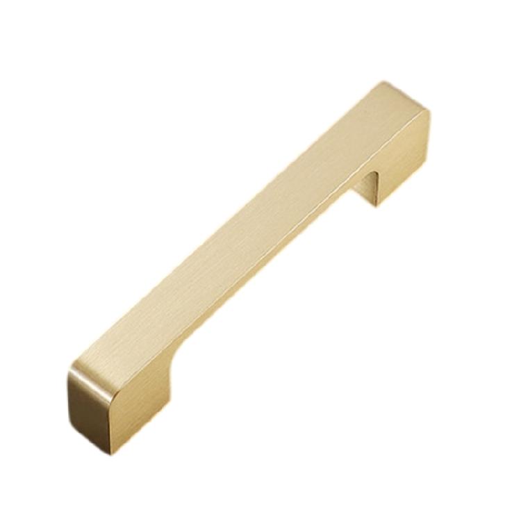 Furniture Decorative Handle Long Square Brass Dressers Knob Simple Bedside Cabinet Pull Wardrobe Handle Easy to Install