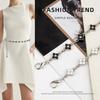 Ladies Metal Slim Waist Chain Star Clover Dress Accessories Belt Chain Ladies