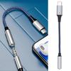 USBC to 3.5mm Female Headphone   Adapter Type C Headphone Adapter     Nylon   Cable(Blue )