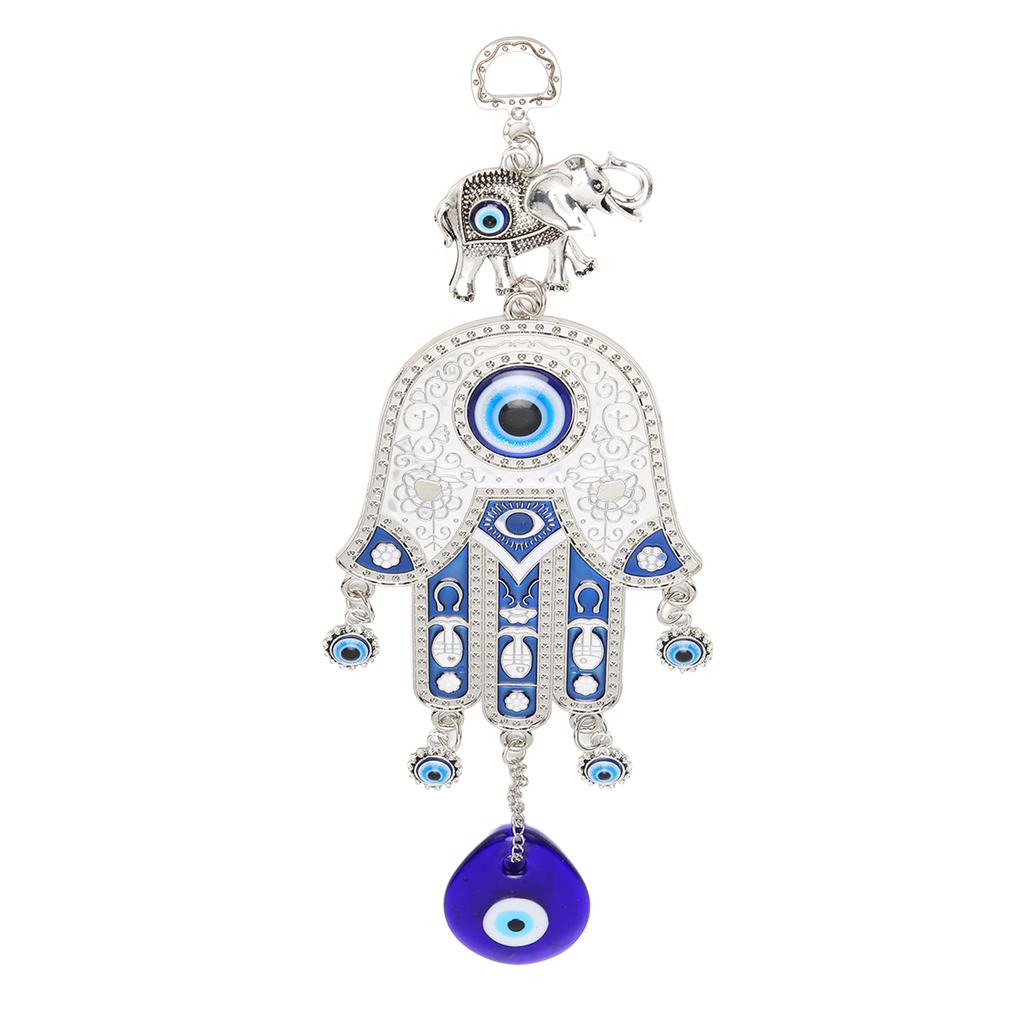 Blue Eye Car Hanging Ornament Attractive Protection Hand Amulet Car Mirror Decor Hanging for Wall
