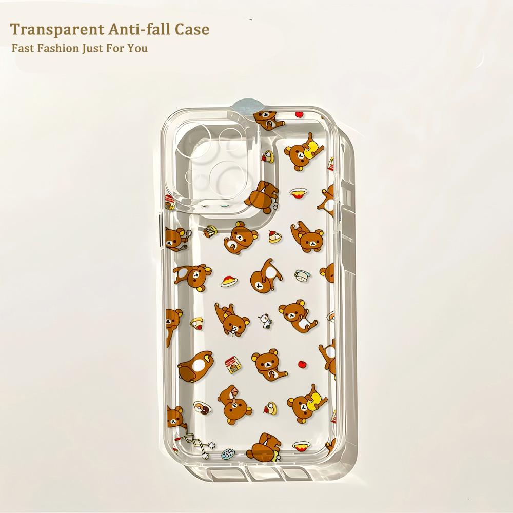 Аниме Милый R-Rilakkuma Чехол для Телефона Для Samsung Galaxy S26 S25 S24 S23 S22 S21 S20 FE Note20 Note10 Edge Plus Ultra Lite 5G Чехол