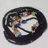 Summer African Dancing Adjustable Bulk Tie on 7 Chakra Natural Gem Stone Crystal Waist Beads Cotton Beach Belly Chain for Women