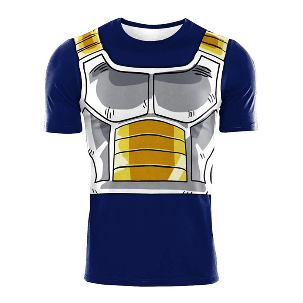 9 цветов моды для поклонников аниме Dragon Ball женские и мужские повседневные футболки с графическим принтом с коротким рукавом VEGETA для косплея