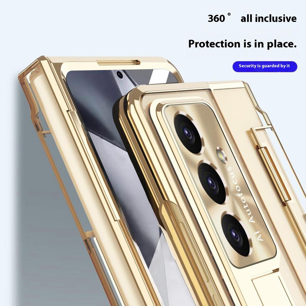 Чехол для Samsung Galaxy Z Fold7 5G с подставкой, жесткий ПК, чехол для телефона с защитной пленкой/стилусом