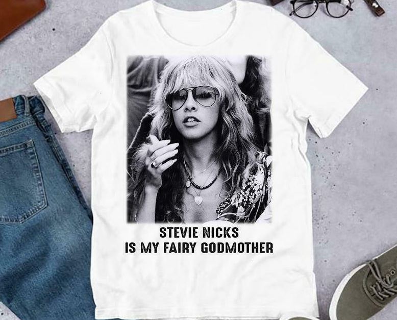 26 Singer Rock Stevie- Nicks Is My Fairy Godmother Lover Glasses T Shirt Vintage Unisex T-Shirt