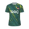 Футболка с 3D-принтом с флагом Ирака, мужская летняя сетчатая футболка с короткими рукавами для любителей футбола, бега, велосипеда, тенниса, фитнеса
