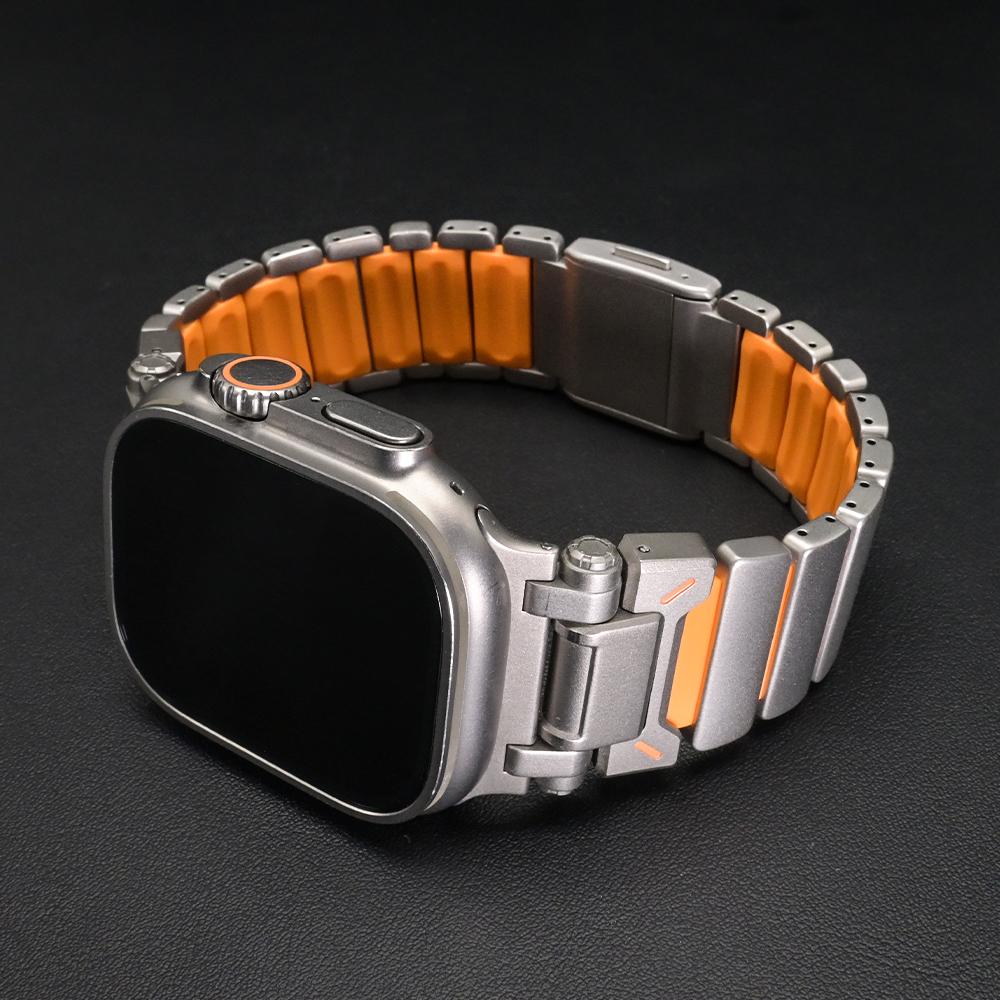 Ремешок из нержавеющей стали для Apple Watch Band Ultra 3 2 49 мм 46 мм 45 мм 44 мм Роскошный металлический браслет Для iwatch 11 10 9 8 7 6 5 4 SE3