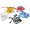 50/100-Pack Mixed Color Aluminum Bicycle Cable End Caps for Brake & Shift - 5 Colors
