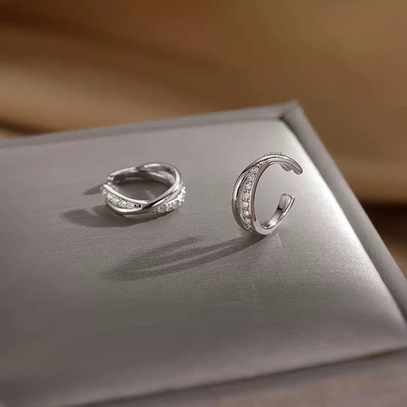 Элегантные геометрические каффы для ушей для женщин - Тренд 2023 года, Не требуют пирсинга