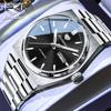 JSDUN 8996 Automatic Watch Men Business Calendar Mechanical Wristwatch Stainless Steel Luminous Waterproof Male Gift New