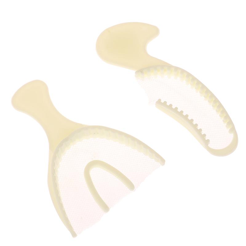 5 шт./компл. стоматологическая одноразовая прикусная ложка для снятия слепков белая с сеткой верхний и нижний стоматологический инструмент расходный материал для стоматологии