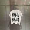 Mowalola White Double Sweat T-shirt slim opium yvl style visual department men and women the same style