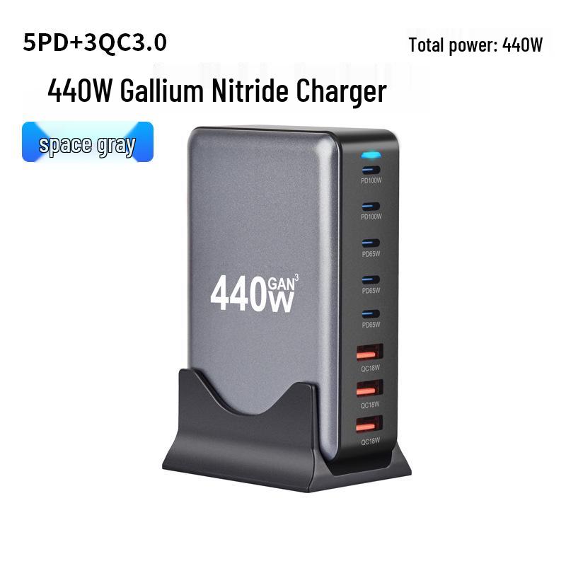 Высокомощное многопортовое GaN-зарядное устройство 200 Вт с быстрой USB-зарядкой PD100 Вт для мобильных телефонов
