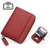 Rfid Card Holder 100% Genuine Leather Business Card Wallet Organ Card Bag Female Bag Japanese