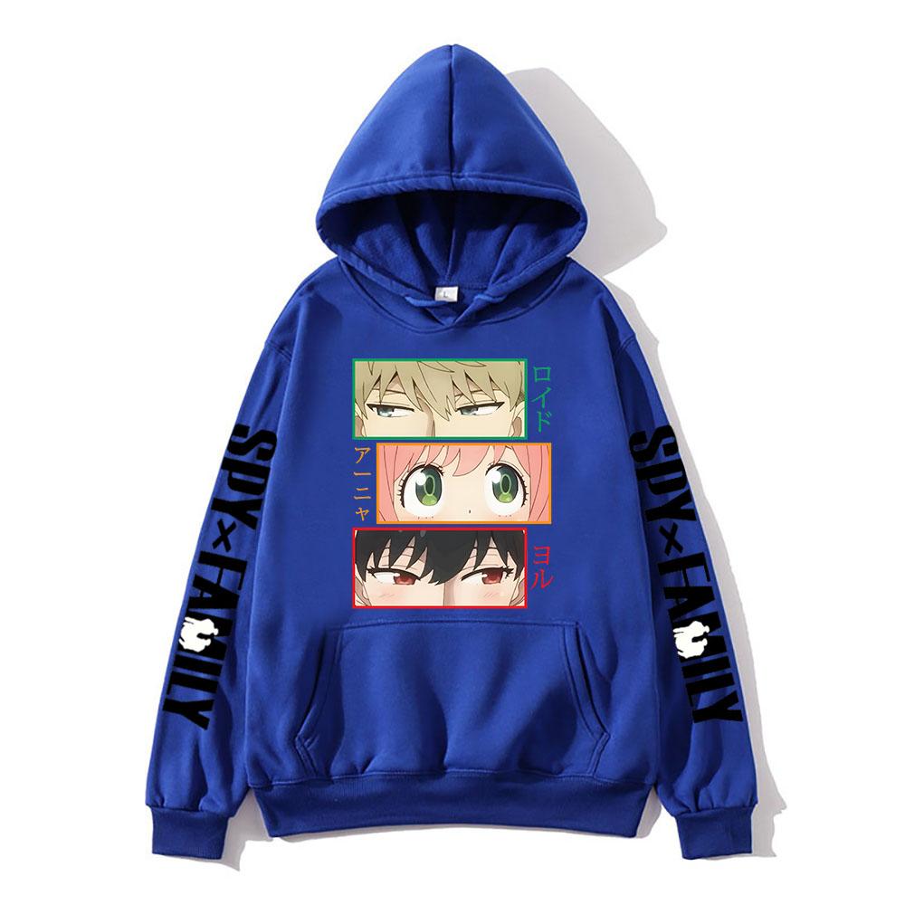 Fun Japanese Cartoon Character Portrait Full Print Hoodie, Men Multi Grid Anime Figure Print Sweatshirt, Daily Wear Long Sleeve Casual Hooded Top