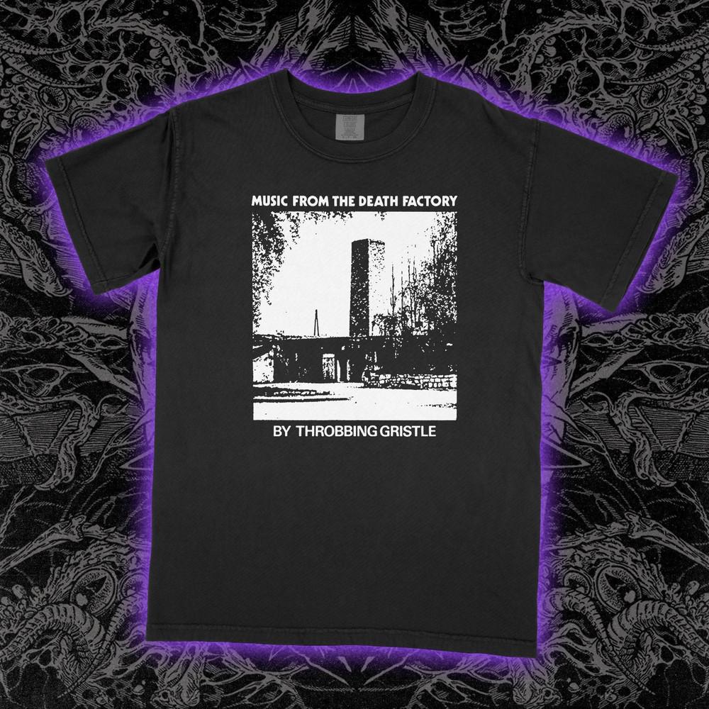 Футболка Throbbing Gristle Death Factory Индустриальная Группа Графика Винтажная Унисекс T
