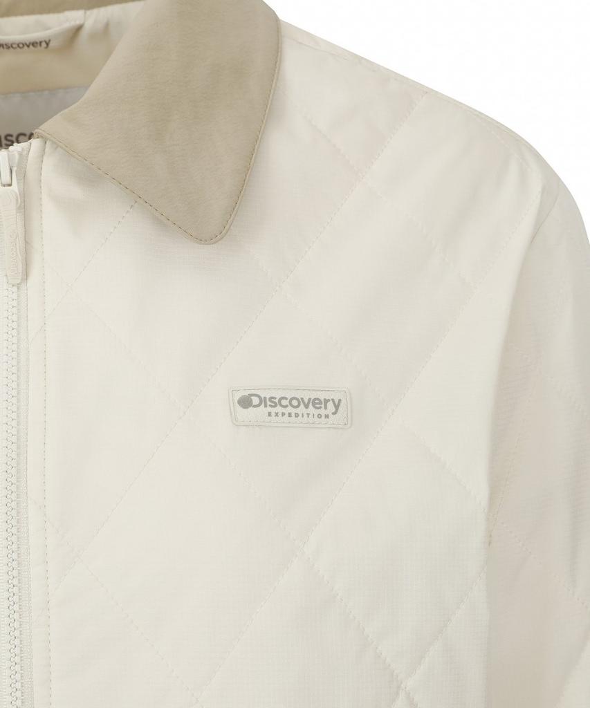 Discovery Expedition Women'S Collared Quilted Mid-Padded Jacket (D/Ivory)