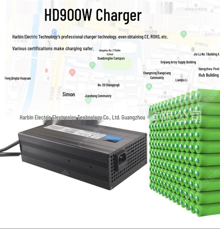 Высокочастотное зарядное устройство 60V12A для литиевых батарей электромобилей EU/US
