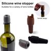 Silicone Wine Stoppers Reusable Bottle Seal Caps Champagne Beer Stopper Wine Cork for Home Travel Use
