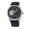 Men's RK-AT0007N (Contemporary Semi-Skeleton Men's) Round Watch Black Multi-Hand Analog