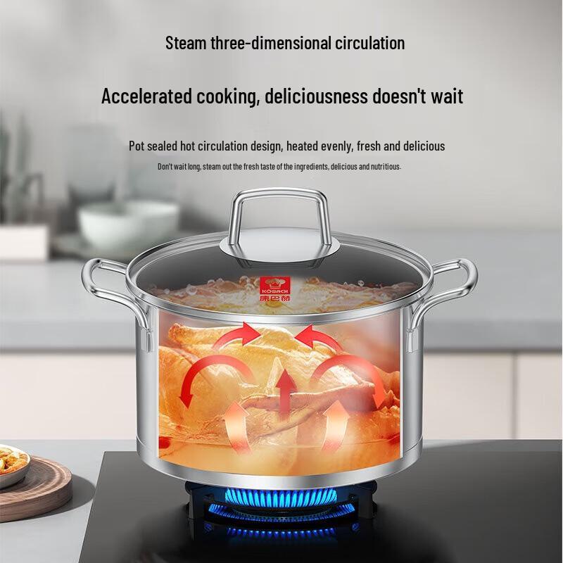 Kombach European II 304 Stainless Steel Soup Pot