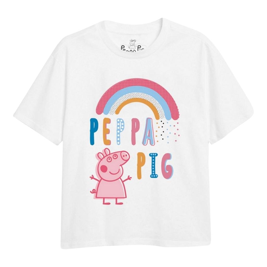 Peppa Pig Girls Doodle Outline T-Shirt
