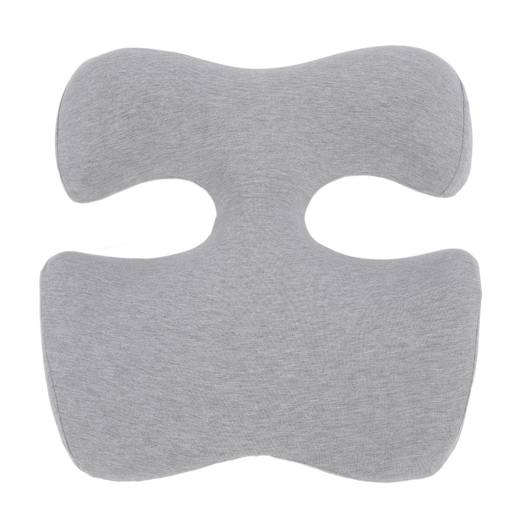 Face Down Chest Pillow Ergonomic Memory Foam Bust Support Cushion for Beauty Salon and Home Sleeping Light Gray