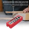 Clamp Locator Portable Drilling Guide 6-Hole Dowel Hole Positioner Locator DIY