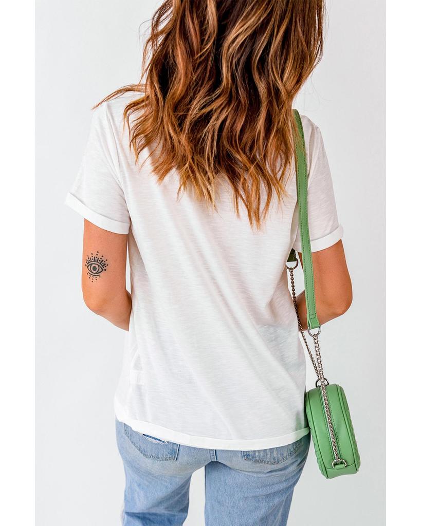 Azura Exchange Футболка с графическим принтом и рисунком осеннего бриза и осенних листьев