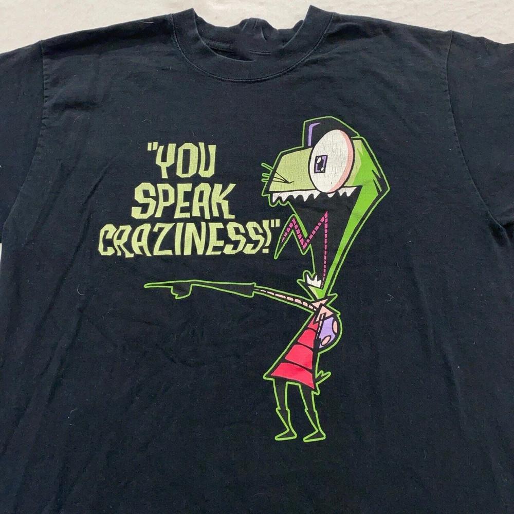 2003 INVADER ZIM ВЫ ГОВОРИТЕ БЕЗУМИЕ Футболка унисекс S-5XL K1112 Унисекс Футболка