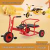 Dual Seat Swivel Tricycle for Toddlers: Indoor/Outdoor Pedal Bike for Early Education